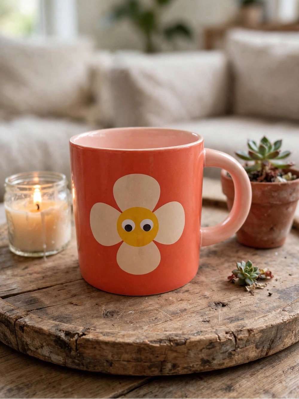 Indigo Cutesy Daisy Mug